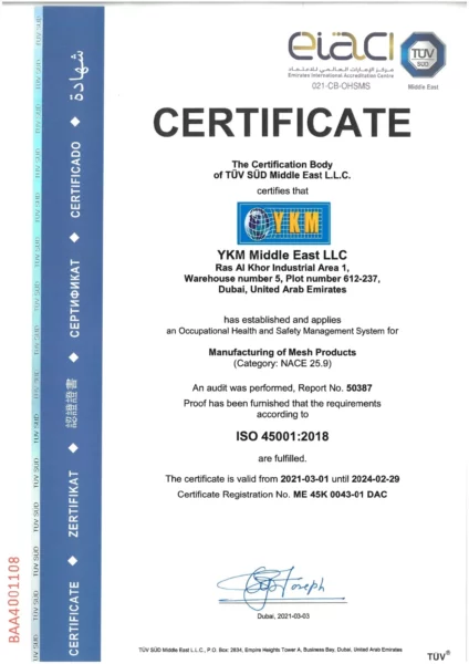 YKM Middle East LLC - ISO 45001.2018 - 2021-03-01 until 2024-02-29 HQS1_page-0001-min