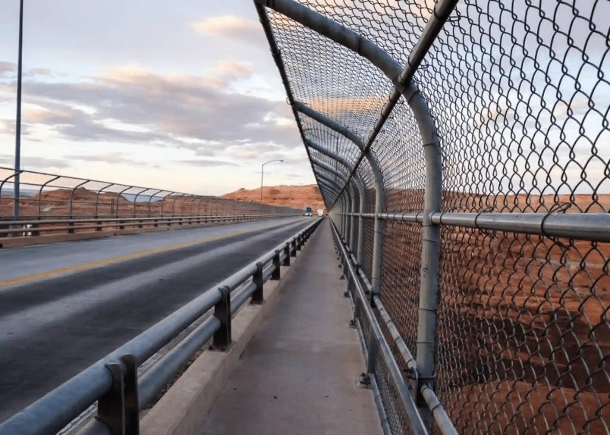 Highway Chainlink Fence in Saudi